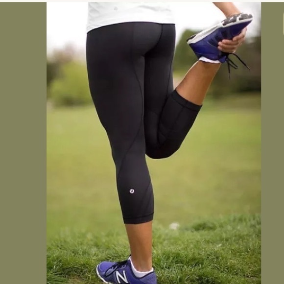 lululemon athletica Pants - Lululemon Run Inspire mesh Crops 4